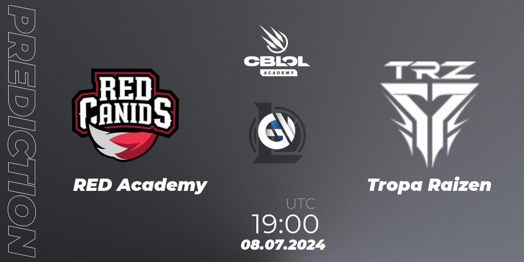 RED Academy vs Tropa Raizen: Match Prediction. 09.07.2024 at 19:00, LoL, CBLOL Academy 2024