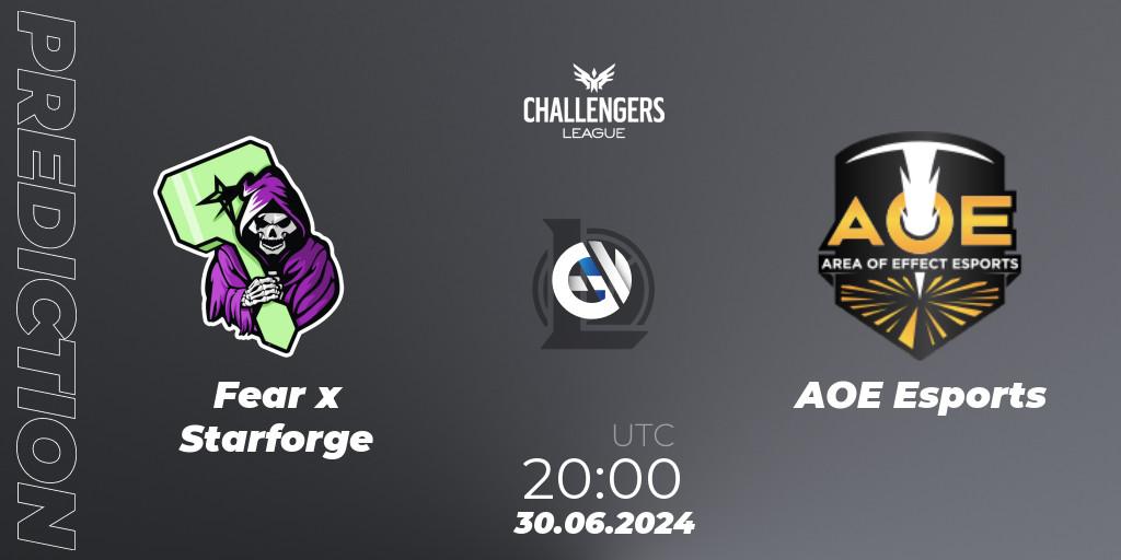 Fear x Starforge vs AOE Esports: Match Prediction. 30.06.2024 at 20:00, LoL, NACL Summer 2024 - Group Stage