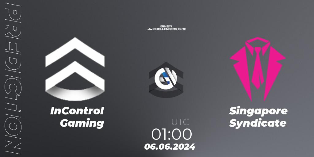 InControl Gaming vs Singapore Syndicate: Match Prediction. 06.06.2024 at 00:00, Call of Duty, Call of Duty Challengers 2024 - Elite 3: NA