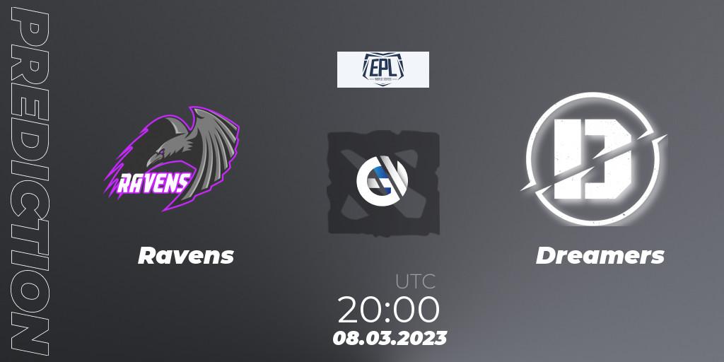 Ravens vs Dreamers: Match Prediction. 08.03.2023 at 20:36, Dota 2, European Pro League World Series America Season 4