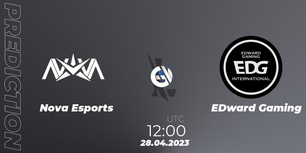 Nova Esports vs EDward Gaming: Match Prediction. 28.04.2023 at 12:00, Wild Rift, WRL Asia 2023 - Season 1 - Regular Season