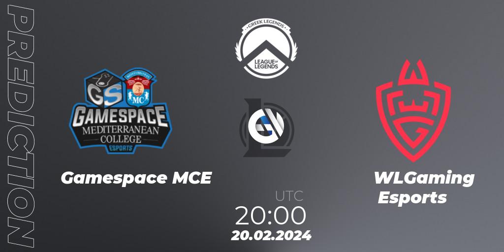 Gamespace MCE vs WLGaming Esports: Match Prediction. 20.02.2024 at 20:00, LoL, GLL Spring 2024