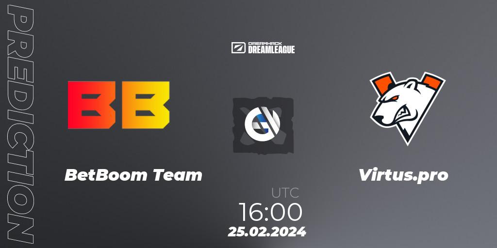 BetBoom Team vs Virtus.pro: Match Prediction. 25.02.2024 at 16:22, Dota 2, DreamLeague Season 22