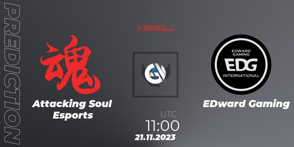 Attacking Soul Esports vs EDward Gaming: Match Prediction. 21.11.2023 at 11:00, VALORANT, VALORANT China Evolution Series Act 3: Heritability
