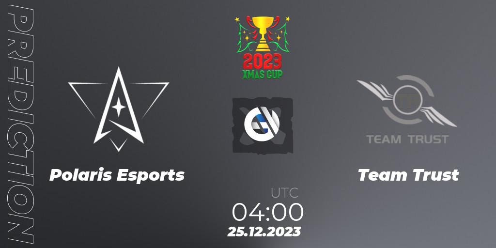 Polaris Esports vs Team Trust: Match Prediction. 25.12.2023 at 04:00, Dota 2, Xmas Cup 2023