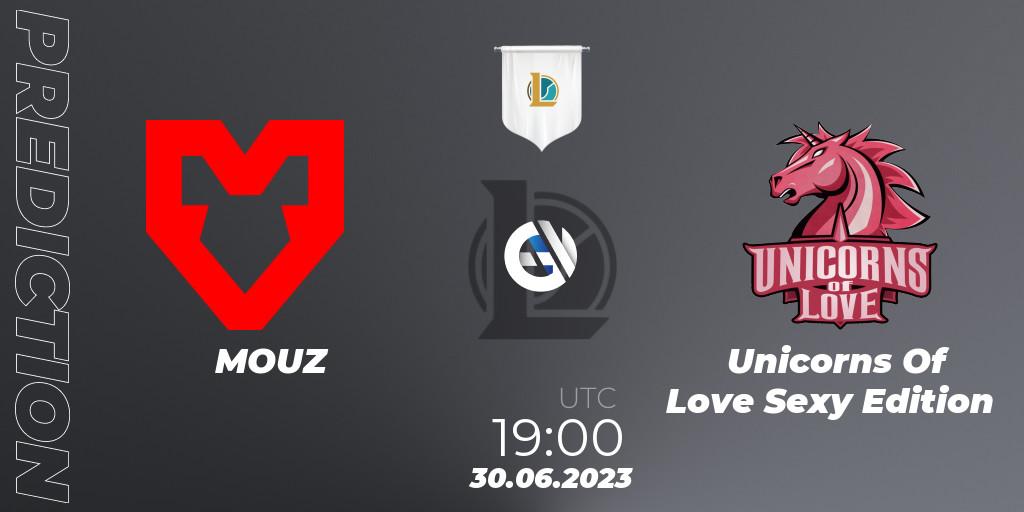 MOUZ vs Unicorns Of Love Sexy Edition: Match Prediction. 30.06.2023 at 19:00, LoL, Prime League Summer 2023 - Group Stage