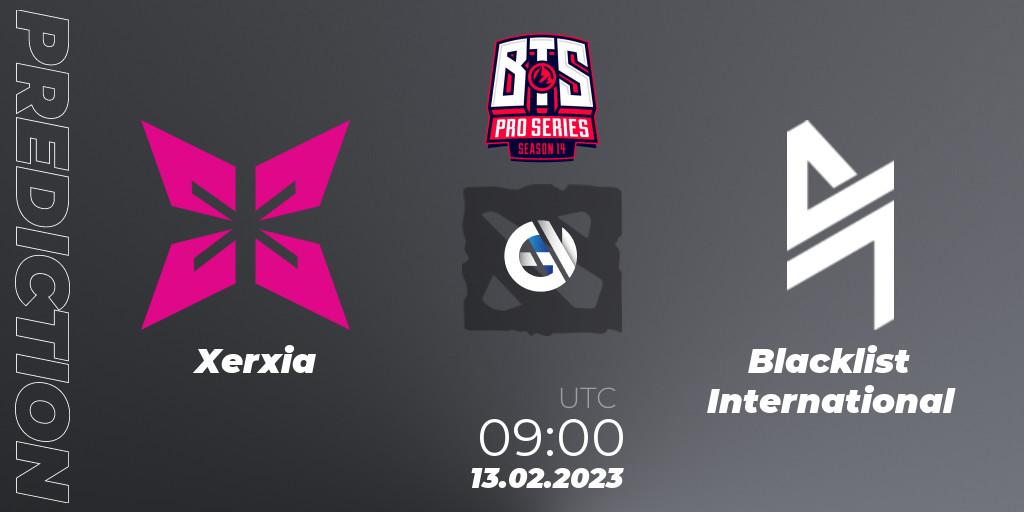 Xerxia vs Blacklist International: Match Prediction. 12.02.2023 at 11:18, Dota 2, BTS Pro Series Season 14: Southeast Asia
