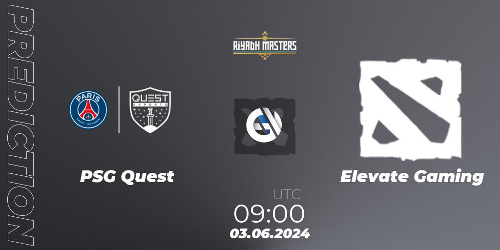 PSG Quest vs Elevate Gaming: Match Prediction. 03.06.2024 at 09:00, Dota 2, Riyadh Masters 2024: MENA Closed Qualifier