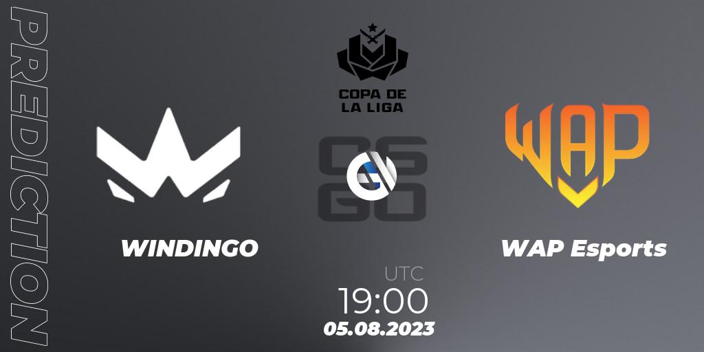 WINDINGO vs WAP Esports: Match Prediction. 07.08.2023 at 20:00, Counter-Strike (CS2), La Copa de La Liga 2023