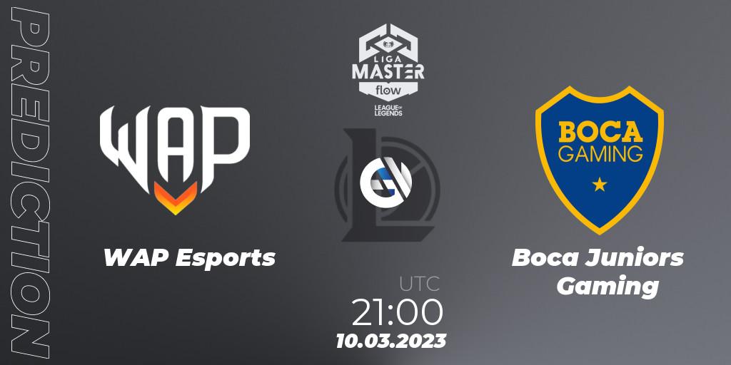 WAP Esports vs Boca Juniors Gaming: Match Prediction. 10.03.23, LoL, Liga Master Opening 2023 - Playoffs