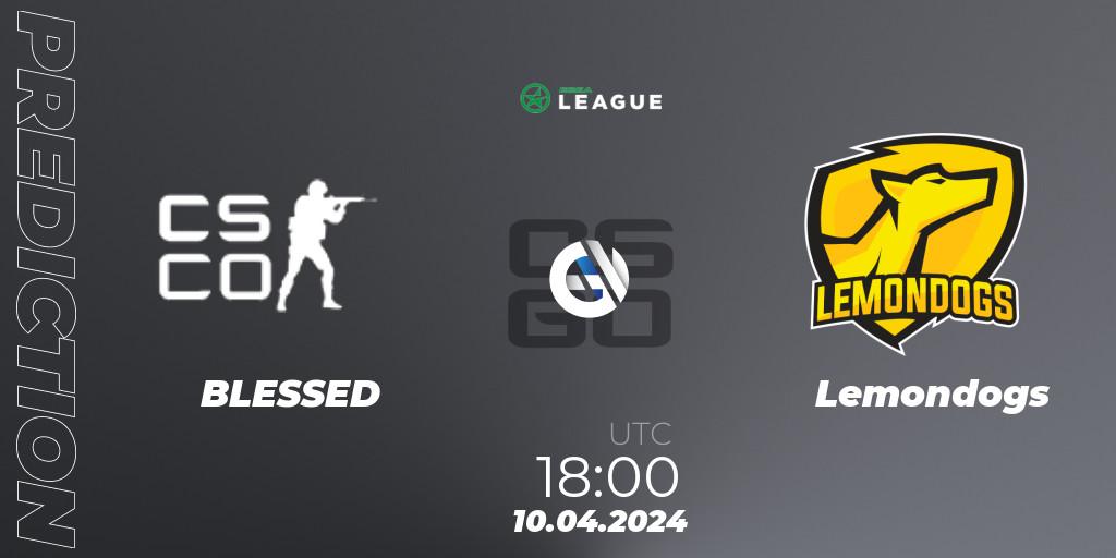 BLESSED vs Lemondogs: Match Prediction. 10.04.2024 at 18:00, Counter-Strike (CS2), ESEA Season 49: Advanced Division - Europe