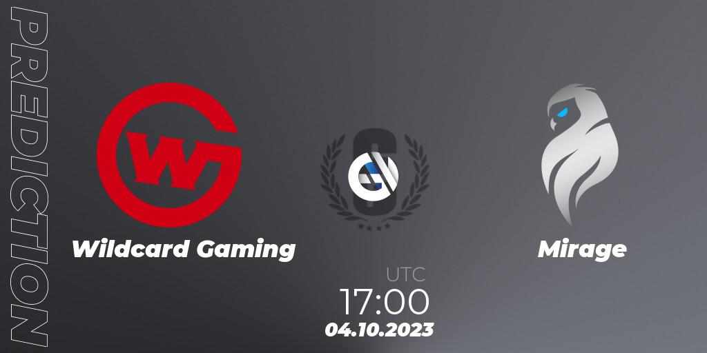 Wildcard Gaming vs Mirage: Match Prediction. 04.10.23, Rainbow Six, North America League 2023 - Stage 2 - Last Chance Qualifier