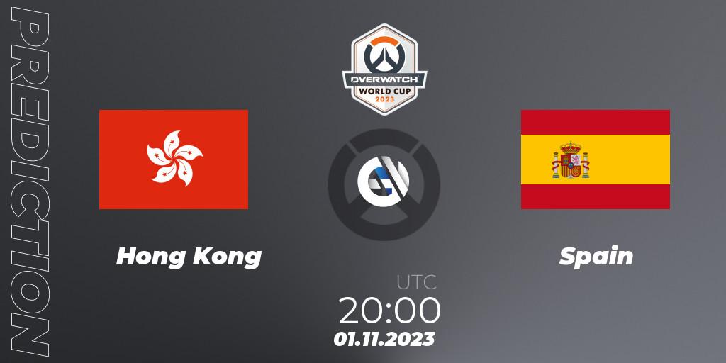 Hong Kong vs Spain: Match Prediction. 01.11.23, Overwatch, Overwatch World Cup 2023