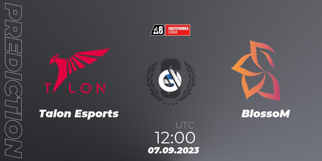 Talon Esports vs BlossoM: Match Prediction. 07.09.2023 at 12:00, Rainbow Six, South Korea League 2023 - Stage 2