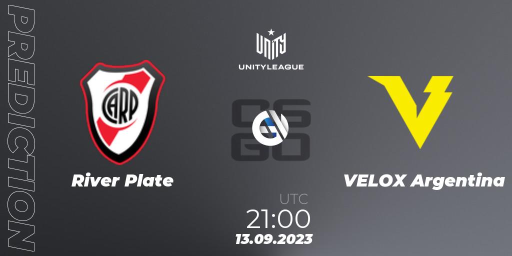River Plate vs VELOX Argentina: Match Prediction. 13.09.2023 at 21:00, Counter-Strike (CS2), LVP Unity League Argentina 2023