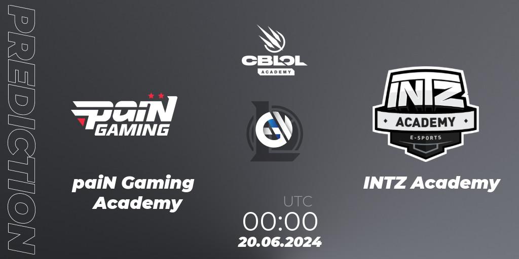paiN Gaming Academy vs INTZ Academy: Match Prediction. 20.06.2024 at 00:00, LoL, CBLOL Academy 2024