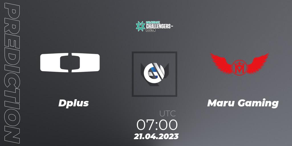Dplus vs Maru Gaming: Match Prediction. 21.04.2023 at 07:00, VALORANT, VALORANT Challengers 2023: Korea Split 2 - Regular League