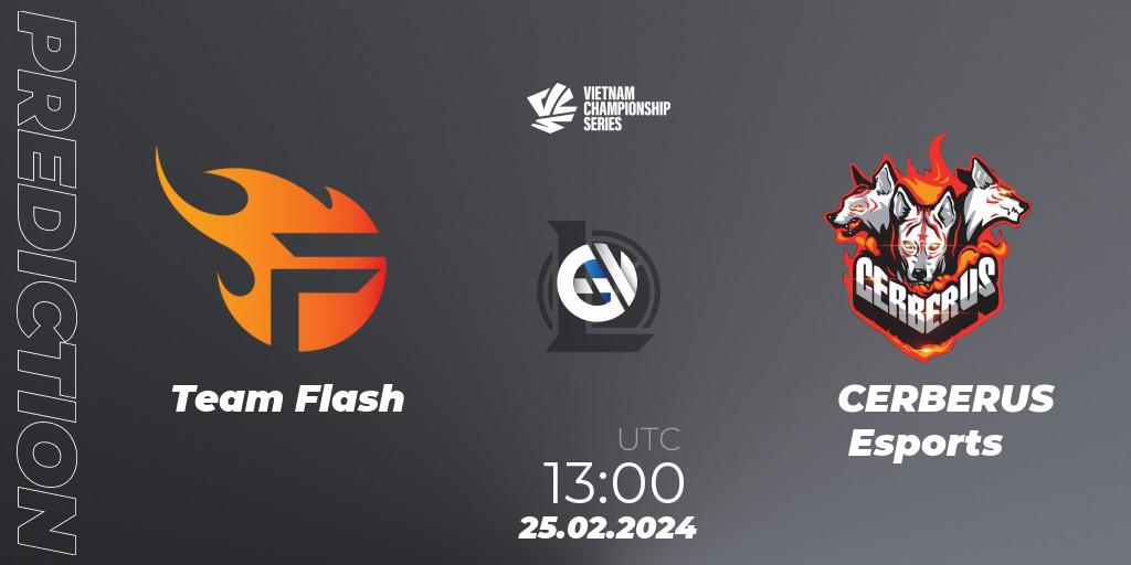 Team Flash vs CERBERUS Esports: Match Prediction. 25.02.24, LoL, VCS Dawn 2024 - Group Stage