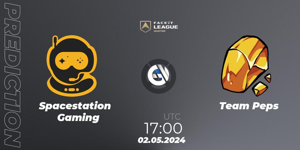 Spacestation Gaming vs Team Peps: Match Prediction. 02.05.2024 at 17:00, Overwatch, FACEIT League Season 1 - EMEA Master Road to EWC
