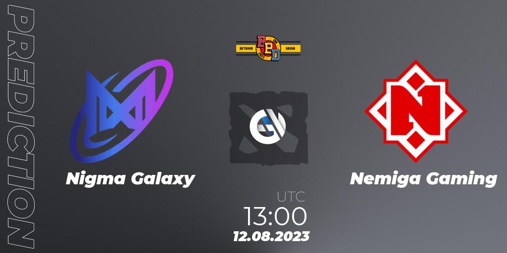 Nigma Galaxy vs Nemiga Gaming: Match Prediction. 12.08.2023 at 13:01, Dota 2, BetBoom Dacha - Online Stage