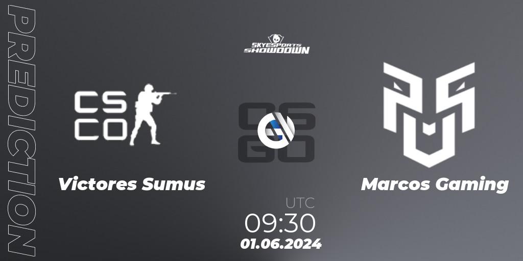 Victores Sumus vs Marcos Gaming: Match Prediction. 01.06.2024 at 09:30, Counter-Strike (CS2), Skyesports Showdown 2024