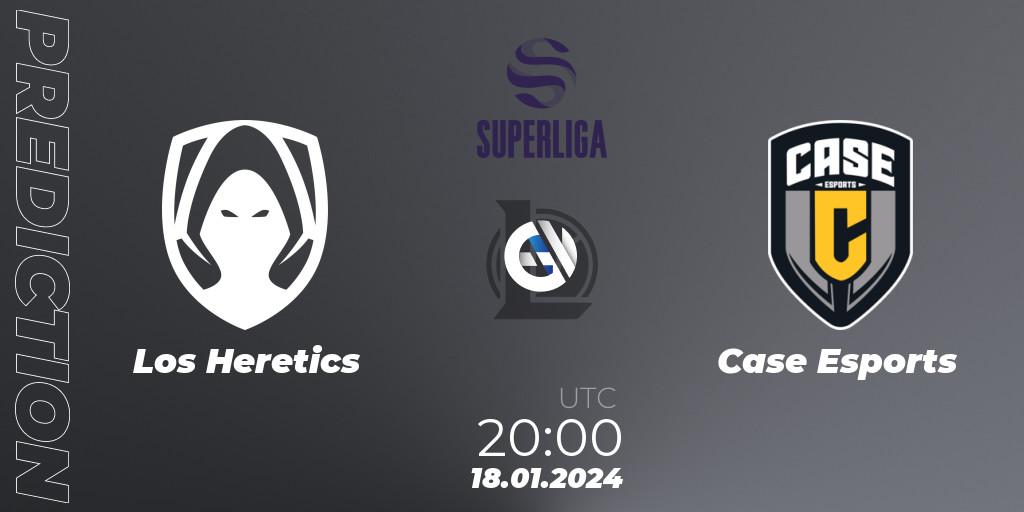 Los Heretics vs Case Esports: Match Prediction. 18.01.2024 at 20:00, LoL, Superliga Spring 2024 - Group Stage
