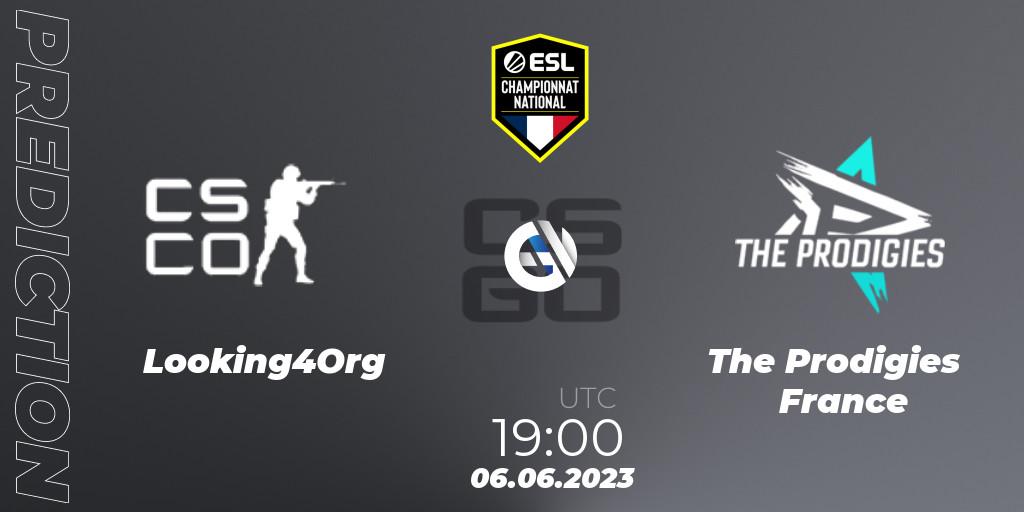Looking4Org vs The Prodigies France: Match Prediction. 06.06.2023 at 19:00, Counter-Strike (CS2), ESL Championnat National Spring 2023
