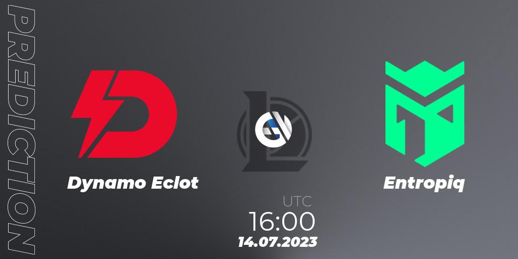 Dynamo Eclot vs Entropiq: Match Prediction. 20.06.23, LoL, Hitpoint Masters Summer 2023 - Group Stage