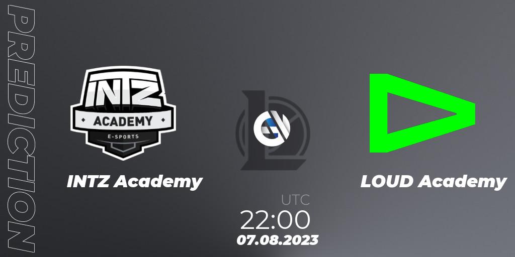 INTZ Academy vs LOUD Academy: Match Prediction. 07.08.2023 at 22:00, LoL, CBLOL Academy Split 2 2023 - Group Stage