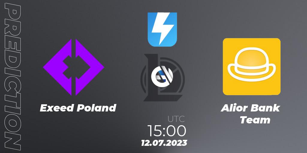 Exeed Poland vs Alior Bank Team: Match Prediction. 20.06.2023 at 16:00, LoL, Ultraliga Season 10 2023 Regular Season