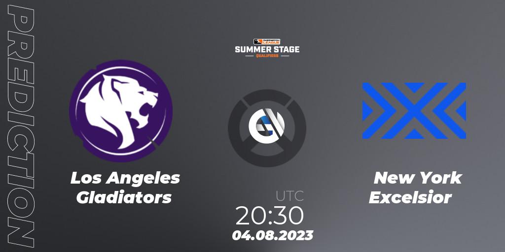 Los Angeles Gladiators vs New York Excelsior: Match Prediction. 04.08.23, Overwatch, Overwatch League 2023 - Summer Stage Qualifiers