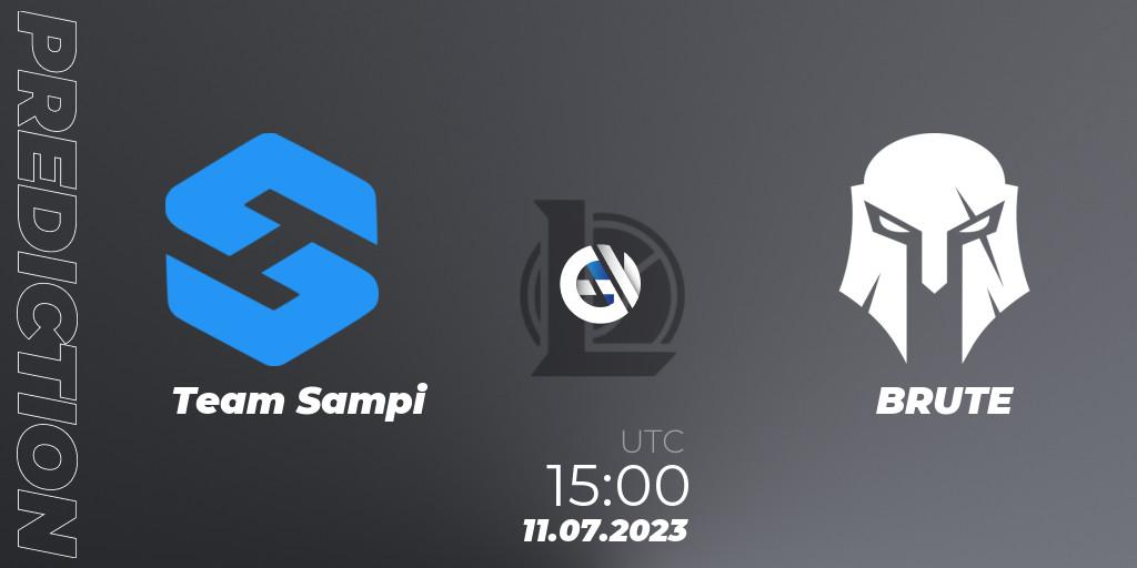 Team Sampi vs BRUTE: Match Prediction. 16.06.2023 at 15:00, LoL, Hitpoint Masters Summer 2023 - Group Stage