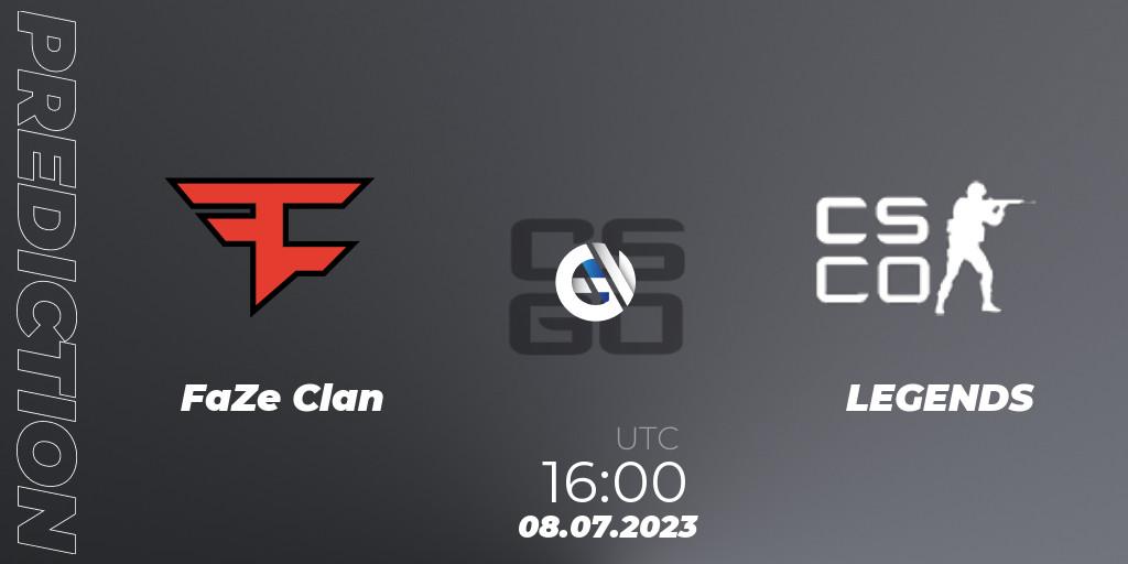 FaZe Clan vs LEGENDS: Match Prediction. 08.07.2023 at 16:00, Counter-Strike (CS2), SteelSeries CS2 Legends vs Champions 2023
