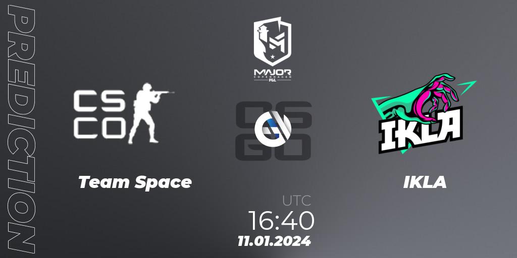 Team Space vs IKLA: Match Prediction. 11.01.24, CS2 (CS:GO), PGL CS2 Major Copenhagen 2024 Europe RMR Open Qualifier 2