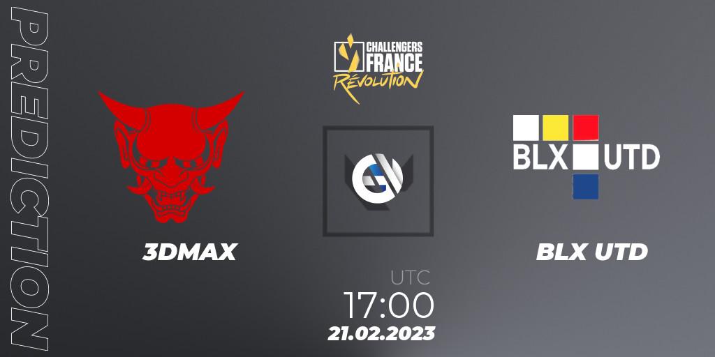 3DMAX vs BLX UTD: Match Prediction. 21.02.2023 at 17:00, VALORANT, VALORANT Challengers 2023 France: Revolution Split 1