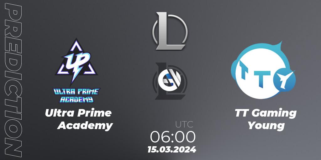 Ultra Prime Academy vs TT Gaming Young: Match Prediction. 15.03.2024 at 06:00, LoL, LDL 2024 - Stage 1