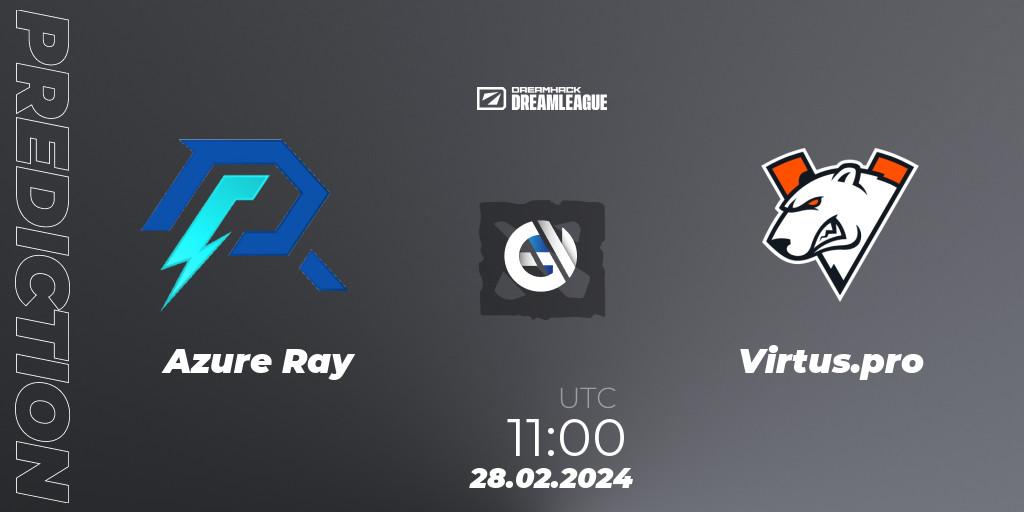 Azure Ray vs Virtus.pro: Match Prediction. 28.02.24, Dota 2, DreamLeague Season 22