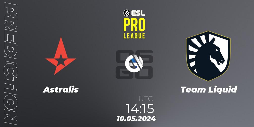 Astralis vs Team Liquid: Match Prediction. 10.05.2024 at 14:20, Counter-Strike (CS2), ESL Pro League Season 19