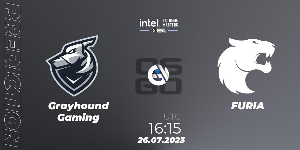 Grayhound Gaming vs FURIA: Match Prediction. 26.07.2023 at 16:45, Counter-Strike (CS2), IEM Cologne 2023 - Play-In