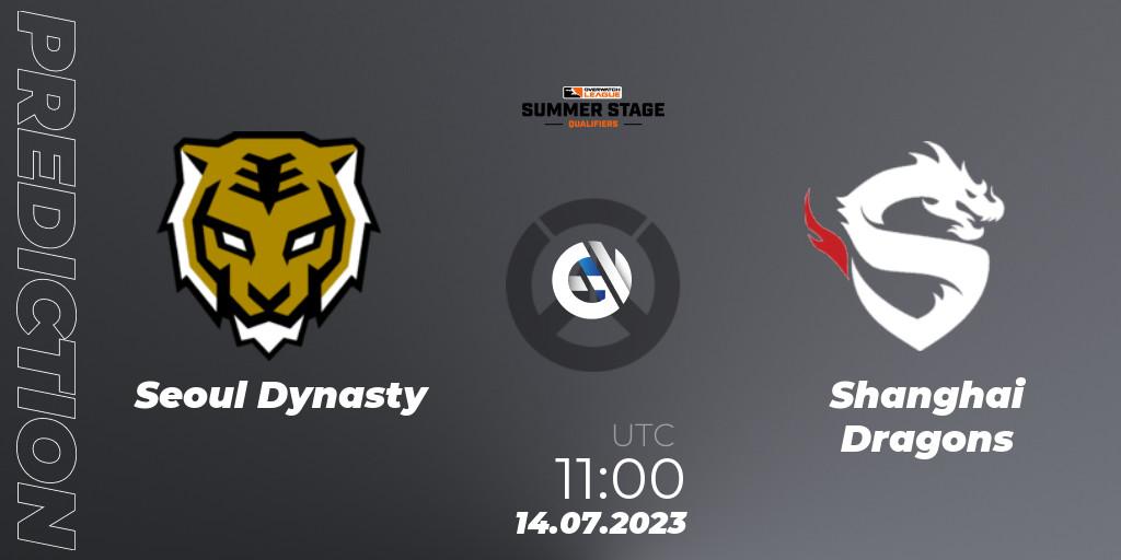 Seoul Dynasty vs Shanghai Dragons: Match Prediction. 14.07.2023 at 11:15, Overwatch, Overwatch League 2023 - Summer Stage Qualifiers