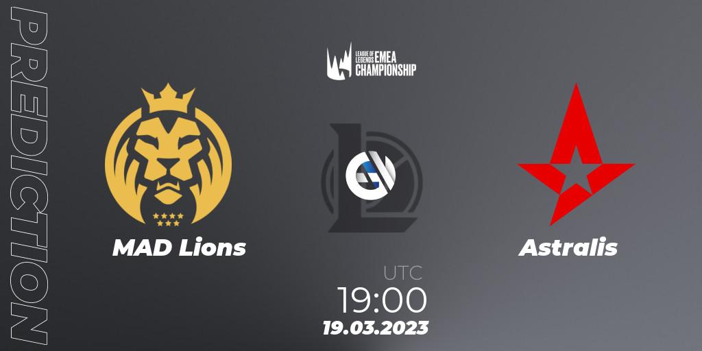 MAD Lions vs Astralis: Match Prediction. 18.03.2023 at 17:00, LoL, LEC Spring 2023 - Regular Season