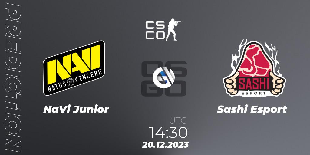 NaVi Junior vs Sashi Esport: Match Prediction. 20.12.2023 at 14:00, Counter-Strike (CS2), European Pro League Season 13: Division 2