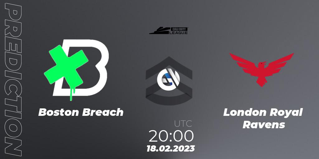 Boston Breach vs London Royal Ravens: Match Prediction. 18.02.2023 at 20:00, Call of Duty, Call of Duty League 2023: Stage 3 Major Qualifiers