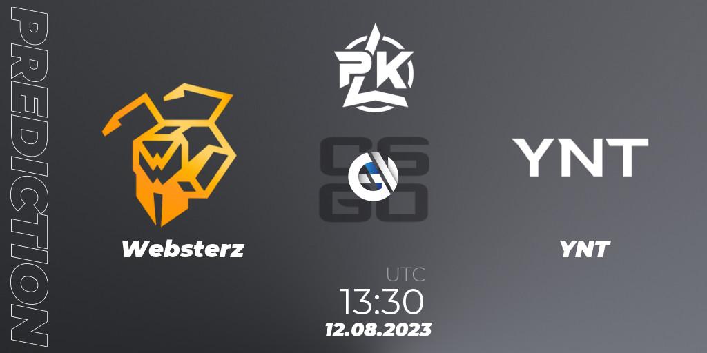 Websterz vs YNT: Match Prediction. 12.08.2023 at 14:30, Counter-Strike (CS2), Russian Cybersport League 2023