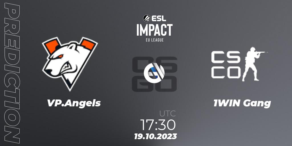 VP.Angels vs 1WIN Gang: Match Prediction. 19.10.23, CS2 (CS:GO), ESL Impact League Season 4: European Division