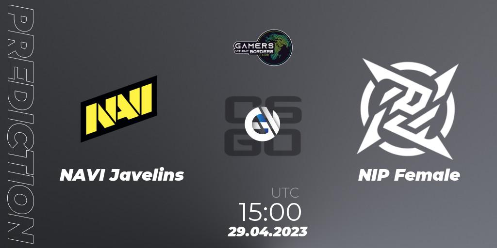 NAVI Javelins vs NIP Female: Match Prediction. 29.04.2023 at 15:00, Counter-Strike (CS2), Gamers Without Borders Women Charity Cup 2023