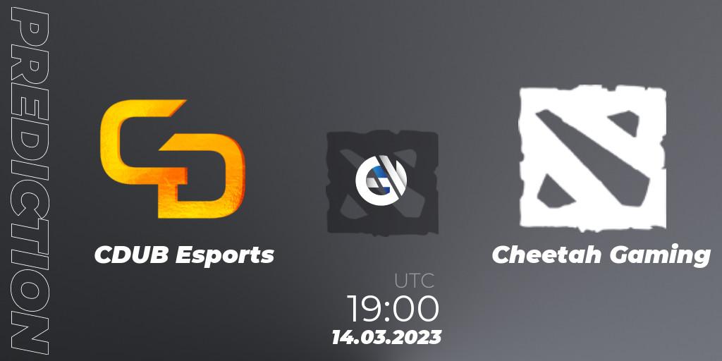 CDUB Esports vs Cheetah Gaming: Match Prediction. 14.03.2023 at 19:09, Dota 2, TodayPay Invitational Season 4