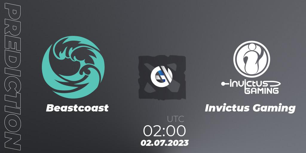 Beastcoast vs Invictus Gaming: Match Prediction. 02.07.2023 at 02:40, Dota 2, Bali Major 2023 - Group Stage