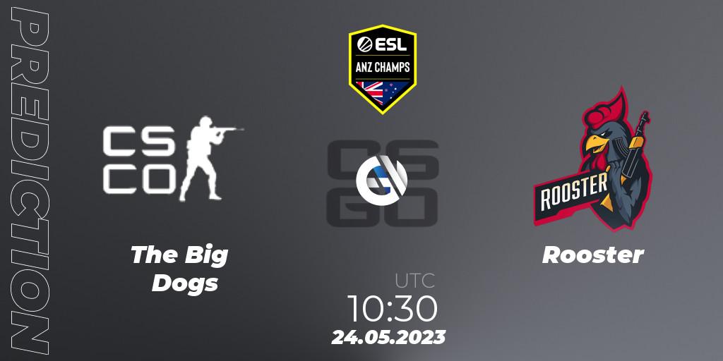 The Big Dogs vs Rooster: Match Prediction. 24.05.23, CS2 (CS:GO), ESL ANZ Champs Season 16