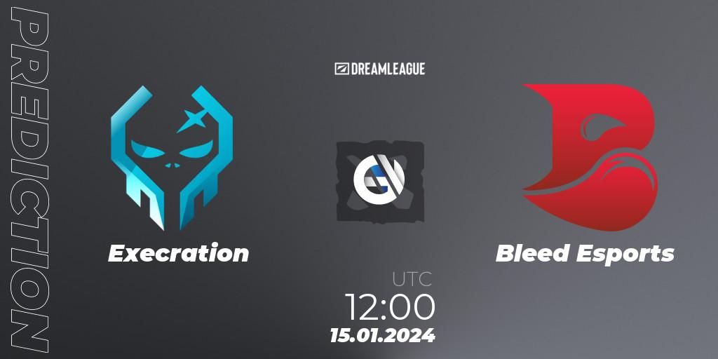 Execration vs Bleed Esports: Match Prediction. 15.01.2024 at 12:00, Dota 2, DreamLeague Season 22: Southeast Asia Closed Qualifier